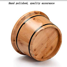 HJBH di alta qualità legno di cedro pediluvio pediluvio barilotto pediluvio vasca pedicure barile pediluvi pediluvio bagno barilotto isolamento vicino all'isolamento naturale lunghezza: diametro 41 cm