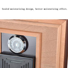 Cigar Humidor, Pelle Shell Portatile Cigar Humidor Umidificatore Legno di Cedro può Contenere Circa 50-70 (264 * 226 * 118Mm)