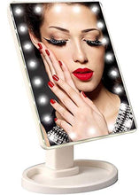 LBWARMB Trucco Specchio con luci Specchio per Il Trucco Makeup 22 LED 360 e degrado Specchio cosmetico da Tavolo con Schermo Touch Screen (Dimensioni: 6.7x10.6x6.2 in) per Il comò da Bagno