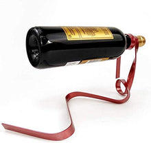 Unknow Portabottiglie Galleggiante per Vino Sospensione Anti-gravità Portabottiglie Portabottiglie in Ferro per portabottiglie da Tavolo da Bottiglia Singola, Viola