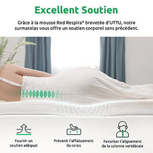 UTTU Topper Memory Foam Matrimoniale 140x190x6cm, Topper Materasso Memory, Correttore Materasso per Letto, Coprimaterasso con Rivestimento Morbida Sfoderabile