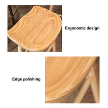 Sgabelli da bar Seggiolone in Legno Massello Sgabello da Bancone per La Colazione Cm Altezza 75 Cm con Poggiapiedi per Cucina Soggiorno Ristorante Caffetteria Pub(Color:Noce Nera)