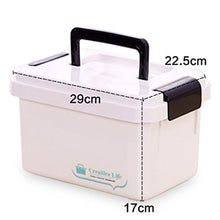 Tosbess - Scatola multiuso per farmacia, con maniglia per il trasporto, portatile, 10 l