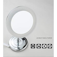 specchio trucco,specchio trucco,Specchio cosmetico da bagno con ingrandimento 7 volte da 8 pollici, specchio da tavolo europeo a LED