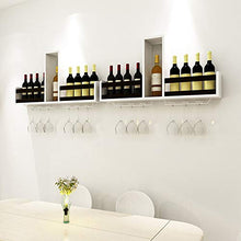 MEIDUO Cremagliera del Vino Scaffale da Parete per Armadio da Parete Moderno mensola Semplice Compilare Qualsiasi Spazio (Colore : Marrone)