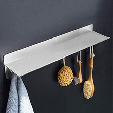 AINIYF Bagno Bagno Doccia Mensola Organizzatore Parete Punch Libero dell'Acciaio Inossidabile 304 del tovagliolo Gancio, 2 Formati, 2 Metodi di Installazione (Dimensioni: 500x108x110mm)