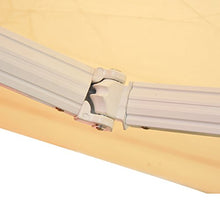Outsunny Tenda da Sole Avvolgibile Parasole Manuale Impermeabile Esterno Balcone Tessuto di Poliestere 2.5 × 2m Beige