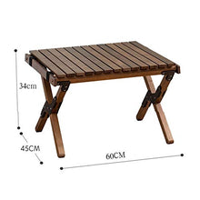 ZKK Tavolo Pieghevole Portatile, Tavolo Pieghevole Portatile in Legno massello Esterno, Piccolo Tavolo da Picnic per Viaggi Auto-Guida, Campeggio, Barbecue, Picnic, Tavolo Pieghevole all'aperto