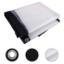 Tenda da balcone in plastica per esterni, isolante, antipolvere, antipioggia, copertura impermeabile per piante, serra, plastica, Trasparente, 2x2 m
