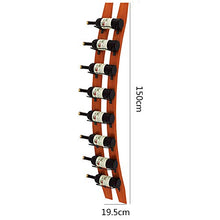 Portabottiglie in legno di lusso leggero, espositore per vino a parete, portabottiglie per vino/A / 150×19.5CM