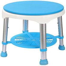 Sgabello da bagno Rotazione arrotondato doccia / vasca da bagno Sgabello con sedile girevole Sedile doccia Sgabello for anziani / disabili Anti-Slip Sedia da doccia Mats di sicurezza regolabile in alt