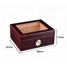 NIHAOA Accessori del Sigaro Corrosione Carrying A Cigar Humidor con Voi - con Un Pannello Frontale Digitale igrometro Sealed Buon Portatile Rimovibile Cigar Box Buon apporto di umidità