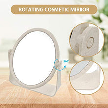 Garneck Specchio per Il Trucco Specchio Bifacciale Rotazione a 360 ° Specchio da Appoggio Specchio da Tavolo Specchio da Tavolo Rotondo Specchio di Bellezza Specchio Cosmetico Fatto a