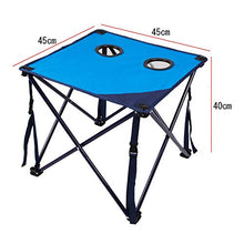 LHJJ Tavolo Pieghevole Ultraleggero con Portabicchieri, Tavolino Campeggio Portatile, Zaino Pieghevole Tavolo in Stoffa, Campeggio, Picnic, Spiaggia, Borsa per Barbecue Familiare-Facile da Pulire