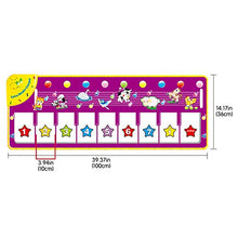 AFANG Tappeto Musicale Bambini, Tappetino Ballo Tappeto Pianoforte Portatile 8 Suoni Strumenti, Regali Compleanni Feste Varie Piccoli (110 * 36 Cm) Ballo Divertente Bimbi Ragazze Tappetino
