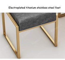 Jiangang- Moda poggiapiedi imbottito cuoio artificiale del sedile 丨 Ferro Sgabello Piazza Pouffe banco trucco Sgabello 丨 multifunzionale in pelle poggiapiedi scarpe Cambio Sgabello-43x37x45cm, Gold Fr