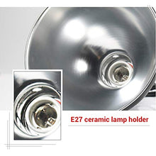 AILOS Supporto per Paralume per Lampada riscaldante,emettitore per Paralume, Lampada emettitore Paralume in Ceramica 300W UVA/UVB Supporto per Lampada per Riscaldamento per rettili Supporto