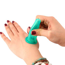 SZYZ 5Pcs Tazze per Massaggio facciale in Vaso per coppettazione in Silicone per Il Viso con Pennello per la Pulizia Verde
