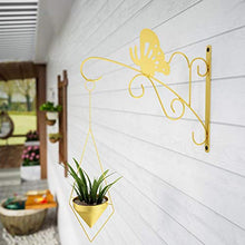 kdjsic Farfalla in Stile Nordico Appeso a Parete Supporto per Vaso di Fiori Staffa per Piante Appendiabiti per Balcone Decorazione da Giardino