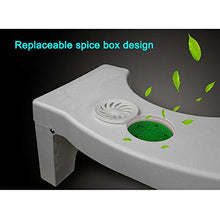 Sgabello da Toilette, Sgabello WC Pieghevole, Panchetto Bagno WC,Sgabello Water Adulti, Squatty Potty Regolabile,Aiuto e Sollievo Contro Stipsi e Gonfiore B