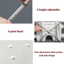Sgabello da bagno per donne incinte anziane,Sedia da doccia regolabile in altezza,Sedile da vasca antiscivolo con tappetino antiscivolo,Può sopportare 100 kg ( Color : Bianca , Size : 43*36*67-79cm )