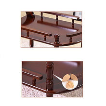 YIN YIN Carrello per ripiani Carrello for ripiani, ripiano in legno bellissimo e generoso ristorante multistrato durevole carrello del vino for hotel carrello del salone di bellezza marrone, 2 dimensi