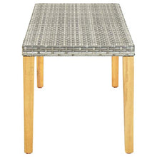 vidaXL Panchina da Giardino Elegante Robusta Arredo per Esterni Seduta Panca 80 cm in Polyrattan Nera Telaio in Acciaio Verniciato