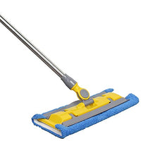 WAMSY Mop Asciugamano da Letto Pulisci La Scopa Piatta Rotante per Casa in Legno