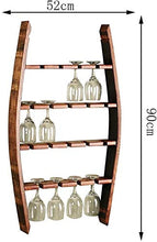 DJSMjbj - Porta calici da vino europeo in legno massiccio, stile moderno, minimalista a testa in giù, scaffale per bicchieri da vino, per soggiorno, creativo, in vetro