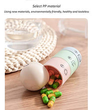 QQDL Pill Box,Portapillole Pill,Pill Organizer,Mattino,Pomeriggio,Sera,Fashion Pill Organizer Pillola da Viaggio Case Medical Pill Box Dispenser per Vitamine Integratori Medicina Box Alta capacità,