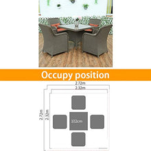 HLZY Tavolo in Vimini in Rattan mobili in Patio e Set Sedia, Arredamento da Esterni Rattan Garden Mobili Set Vetro Top Tavolino da caffè Patio Set tavolino da caffè Conversazione Patio all'aperto