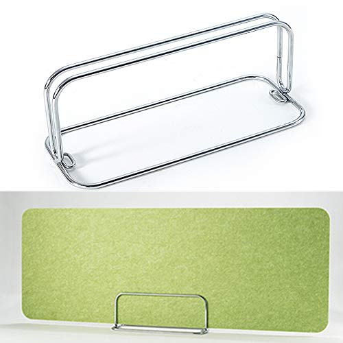 BIN Partizione della Clip dello Schermo Rimovibile Desk Divisore Morsetto Desktop Privacy Pannello Separè Clip Staffa Tabella Separatore Morsetto Consiglio per la libreria di Office,Argento
