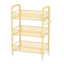 &ripiano di stoccaggio Scaffalature Multifunzionali Home Living Room Trolley Beauty 3 Strati Scaffale da Terra Scaffale di Finitura