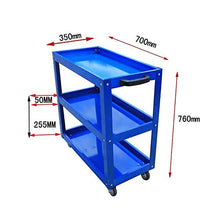 YIN YIN Carrello per Ripiani Passeggino for Ripiani, Carrello portautensili Flessibile Multi-Strato for movimentazione Auto, Porta Attrezzi in Metallo, Blu, 70X35X76CM Carrello a rulli