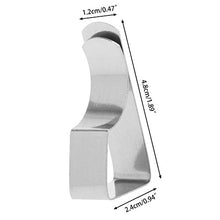 A0127 Clip per tovaglia Clip per tovaglia in acciaio inossidabile clip fissa, piccolo pinza per tovaglia esterna, 4 pezzi, regolabile, decorazione da cucina
