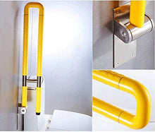 Maniglioni da Bagno Non Slip Pieghevole Supporto Maniglia della Guida, Bagno privato Servizi igienici corrimano di Sicurezza Ringhiere, Anziani e disabili Accessibilità Grain corrimano Bagno Maniglia