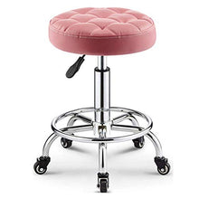 Sgabello PIGHTONO ROTONDO ROUNDING IN PU, sgabello rotante regolabile, sgabello da bancone for bar creativo sgabello, sgabello for salone di bellezza, massaggio ufficio spa sgabello medico, rosa