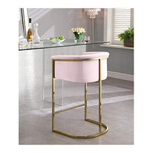 Wangbadan Poggiapiedi e Casa seggiolone sgabelli Sedie uffic Moderno, Metallo, Bar Stool Chair Vendita Industriale Oro Cromo Brillante Leg Velvet High Bar Sedia for Bar Coffee Shop