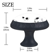 Set di 4 maniglie rotonde per armadio da cucina, credenza, cassettiera, cassettiera, con viti, per cucina, comò, armadietto, bagno, armadio, calcio, nero, bianco