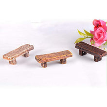 Varijoy, 3 panche in miniatura, decorazione per panche da parco, mini panche in legno per mobili fai da te, per casa, fiaba, casa delle bambole, giardino