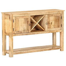 vidaXL Credenza 120x30x76 cm in Legno di Mango Grezzo