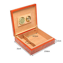 LMIAOM Cassa di Sigaro umidificatore con Scatola di Sigaro Rivestita in Legno di Cedro di conteggi in Cedro Accessori Hardware Strumenti Fai-da-Te