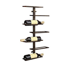 Isasar, cantinetta portabottiglie da parete stile retrò vintage per ristoranti, bar, per arredare Hold 7 bottles