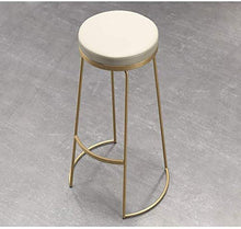 WZX Sgabelli da bancone da Cucina Sedia da Bar per casa Sgabello da Bar con Struttura in Metallo Sedile in PU Sedia da Colazione Seggiolone 45 cm / 46 cm / 47 cm Sedia Sgabello da Cucina Semplice