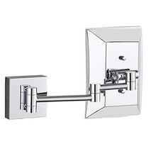Specchio da Bagno a LED per Bagno Specchio a LED 25 Perline a LED Angolo di Rotazione a 360 ° Specchio HD Placcato Argento Supporto per Specchio da Parete a Specchio Quadrato in Argento