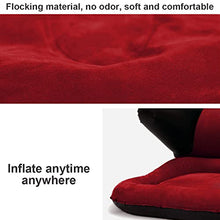 AAADRESSES Divano Gioco per Sedia Esterno Gonfiabile, Divano Riposo a Letto, Cuscino Schienale a Cuneo Letto, Supporto Ergonomico per Schiena, per Leggere o Meditare,Rosso