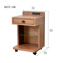 DGHJK Mobili per la casa, tavolino retrò Portatile con cassettiera Comodino Camera da Letto 3 Strati Ripiani 32 * 30 * 52 cm