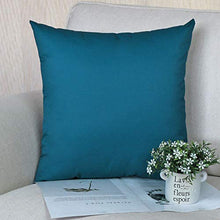 Andreannie - Set di 2 federe Decorative per Esterni, Impermeabili, per Tenda da Giardino, Parco, casalinga, in Poliestere, quadrate, 45,7 x 45,7 cm Set di 4 Pezzi Blu.