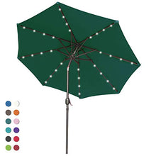 ABCCANOPY - Ombrellone da giardino, inclinabile, con 32 luci LED a energia solare, per giardino, soffitto, piscina, spiaggia