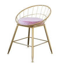 LWW Sgabelli, Sgabelli con schienale poggiapiedi per la cucina di alta Sgabello moderna Velvet Cuscino Sedie da pranzo | Pub | Gambe Industrial Bar Stool metallo | Carico massimo 150Kg,45CM,45CM
